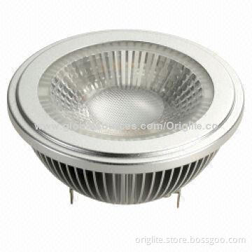 AR111 LED Spotlight, 15W/85-245V AC, Lifud Power/Bridgelux Chip/COB LED, AR111 Base, 3-year Warranty